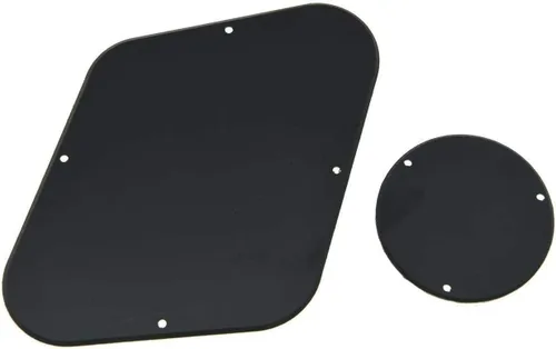 Miniatura 2 de Dopro LP Placa de Control Trasera Placa Interruptor Cubierta de Cavidad Para Epi Les Paul Negro Sólido 1 Capa