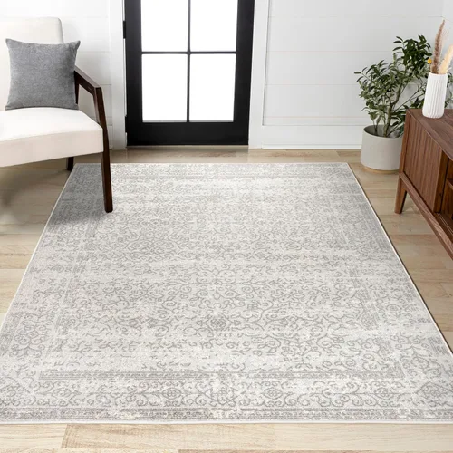 JONATHAN Y Alfombra bohemia ferro para interiores, 3 x 5 pulgadas, vintage, casual, de transición, fácil limpieza para sala de estar, dormitorio,