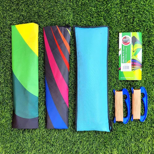 Miniatura 5 de Mint's Colorful Life - Cometa Delta para niños y adultos, cometa extremadamente fácil de volar, las mejores cometas para principiantes
