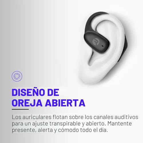 Miniatura 3 de Raycon Essential Open Earbuds – Auriculares inalámbricos True Wireless de oído abierto con Bluetooth 6.0, ultraligeros, diseño de gancho cómodo, Azul