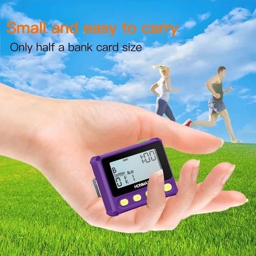 Miniatura 7 de Temporizador de intervalo 8200, cronómetro con luz de fondo, reloj recargable USB-C (morado)