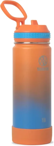 Miniatura 10 de Takeya Actives - Botella de agua de 24 onzas con tapa con popote, aislamiento de acero inoxidable de doble pared, apta para lavavajillas y sin BPA