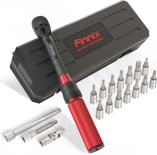 Miniatura 8 de Thorstone - Llave dinamométrica de 1/2 pulgada, 10-150 pies-libra/13.6~203.5 Nm, llave de torque de clic, ±2% en sentido horario, alta precisión