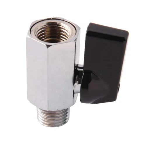 Miniatura 3 de Válvula de bola de latón mini NPT hembra x macho de 1/2