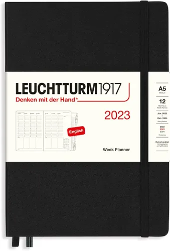 Miniatura 3 de LEUCHTTURM1917 - Planificador semanal mediano (A5) 2023 con folleto adicional, vainilla (1 de enero - 31 de diciembre de 2023)