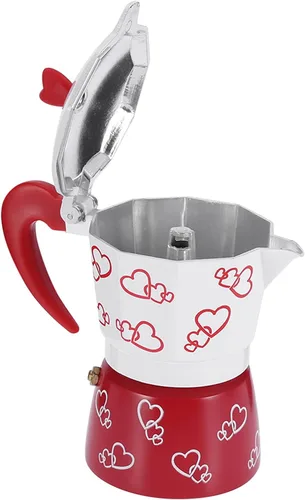 Miniatura 9 de Zerodis Cafetera de aluminio, cafetera de café reutilizable, cafetera espresso duradera de aluminio, olla de hervidor de agua para el hogar