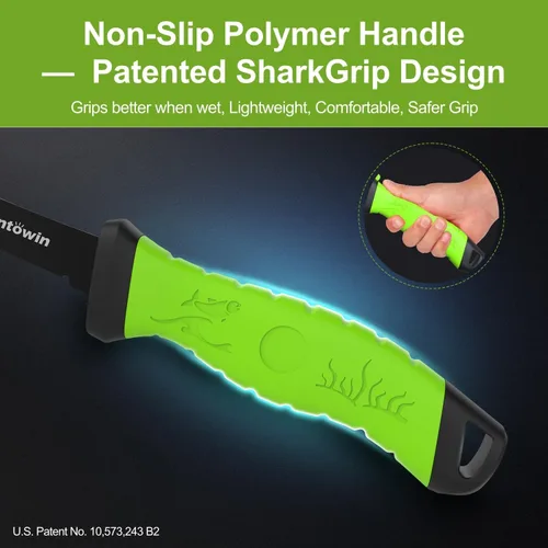 Miniatura 4 de ANTOWIN Cuchillo de cebo de 5 pulgadas para peces, hoja alemana G4113 Pro de acero inoxidable, cuchillos de filete de pesca para agua salada