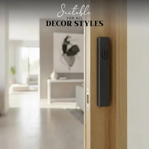 Miniatura 5 de SURI Mezuzah para puerta con pergamino - Funda moderna de mezuzá de 6 pulgadas con desplazamiento no Kosher incluido, se adapta a rollos de hasta 5