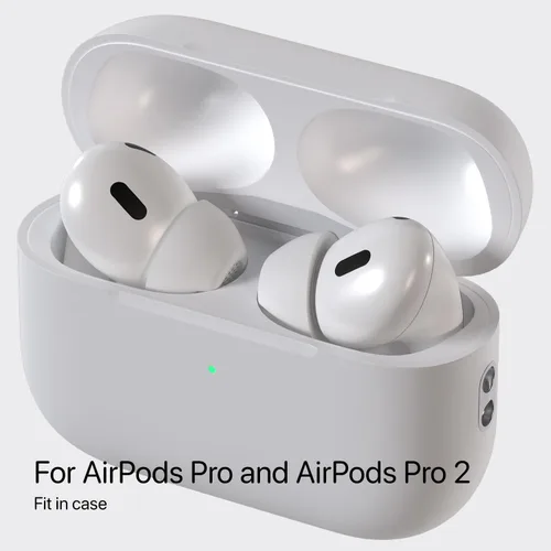 Miniatura 6 de AirFoams Pro Active Ultra V10.0 - Almohadillas de repuesto de espuma viscoelástica para AirPods Pro 1 y 2, protector de silicona flexible
