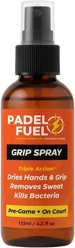 Grip Spray – Fórmula de secado rápido de triple acción – Spray de manos antideslizante para deportes de pádel, tenis, pickleball y raqueta – Agarre