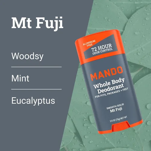 Miniatura 4 de Mando Desodorante para todo el cuerpo para hombres - Barra sólida suave - Control de olor durante 72 horas - Sin aluminio, sin bicarbonato de sodio