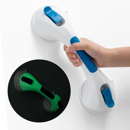 Miniatura 19 de TAILI Barra de agarre para ducha, mango de ducha de 12 pulgadas para tinas y ancianos, barras de agarre con succión para personas mayores, asas