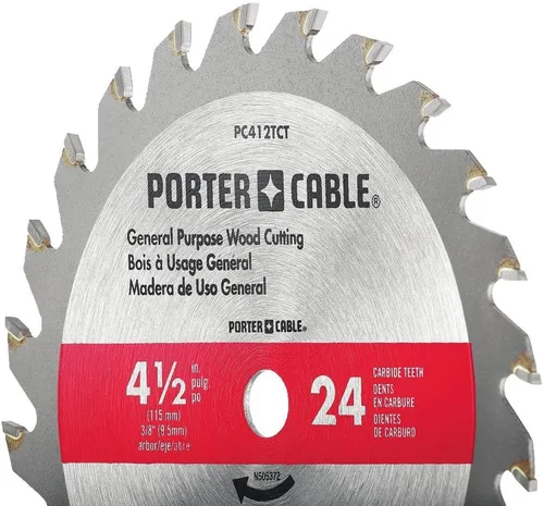 Miniatura 2 de PORTER-CABLE PC412TCT - Hoja de sierra circular de 4-1/2 pulgadas, 24 dientes