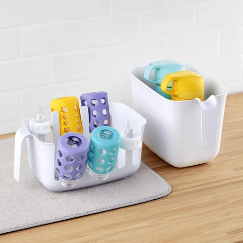 Miniatura 6 de YouCopia Dry&Store - Juego de escurridor y contenedor de bolsas reutilizables, organizador de bolsas de silicona y almacenamiento
