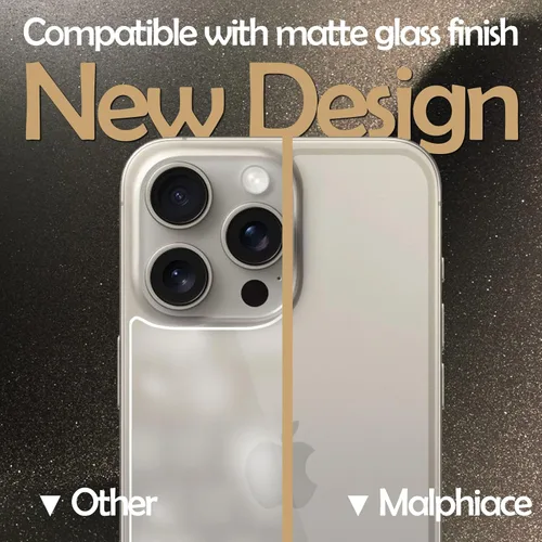 Miniatura 4 de Protector de cristal trasero para iPhone 15 Pro Max y protector de lente de cámara [2 + 2 paquetes], iPhone 15 Pro Max, protector de pantalla