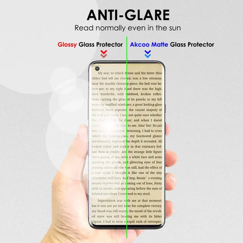 Miniatura 3 de Protector de pantalla mate para OnePlus 10 Pro, juego de vidrio templado UV, paquete de 2, antirreflejos, antihuellas, resistente a los arañazos 9H