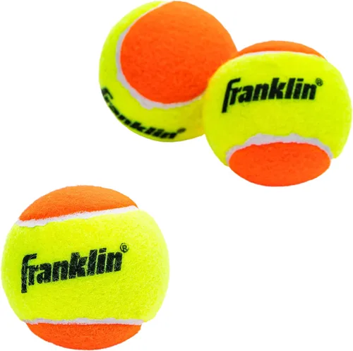 Miniatura 9 de Franklin Sports Pelotas de tenis para principiantes, sin presión, rebote bajo para principiantes, ideales para entrenamiento + práctica, paquete