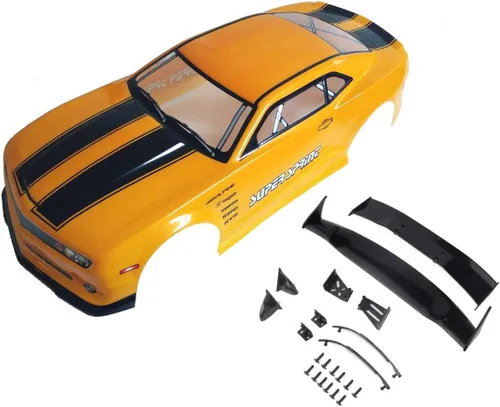 Miniatura 12 de Escala 1/10 RC pintada precortada Drift Racing Touring Onroad Carrocería de coche Ancho 7.480 in con accesorios de espejo retrovisor (VP rojo)
