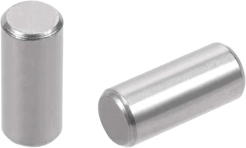 Miniatura 18 de uxcell 20 clavijas de acero inoxidable 304 de 0.118 in x 0.984 in para litera de madera, pasadores de estante, estantes de soporte, color plateado