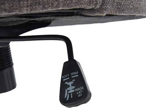 Miniatura 9 de HUIMO Silla de oficina en casa, silla de escritorio tapizada sin brazos con ruedas, altura ajustable, silla de escritorio para computadora con patas