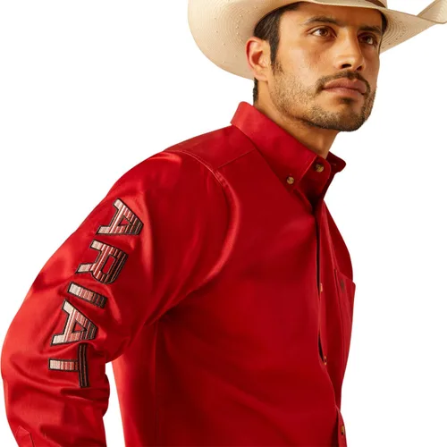 Miniatura 14 de Ariat Camisa de sarga con logotipo del equipo para hombre