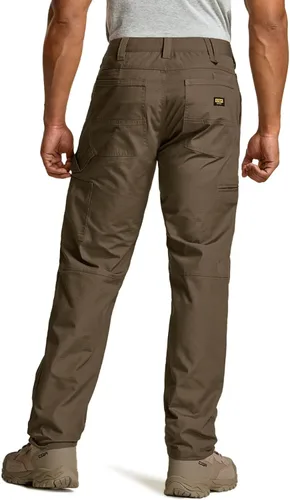 Miniatura 2 de CQR - Pantalones de trabajo Ripstop para hombres, pantalones tácticos repelentes al agua, para uso al aire libre, pantalones cargo rectos, EDC