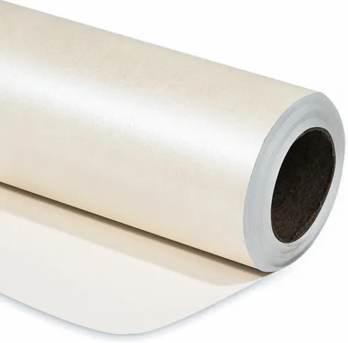 Miniatura 39 de RUSPEPA Papel de regalo negro mate, color liso perlado, papel lustre perfecto para bodas, cumpleaños, Navidad, baby shower, 17 pulgadas x 32.8 pies