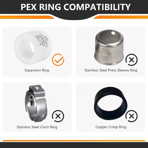 Miniatura 6 de Paquete de 2 accesorios HeSun PEX-A, codo de expansión de rosca NPT macho de 3/4 pulgadas PEX-A x 3/4 pulgadas, ASTM F1960098-2)