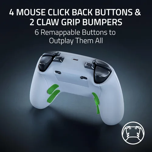 Miniatura 6 de Razer Wolverine V3 Pro Wireless Gaming Controller: Licensed for Xbox Series X S, Xbox One, Windows PC - 6 Remappable Buttons - Fast Triggers - Blanco
