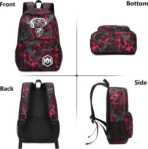 Miniatura 4 de Mochila escolar para estudiantes, mochila de viaje para adolescentes