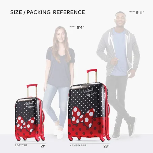 Miniatura 2 de AMERICAN TOURISTER Disney - Equipaje rígido con spinners Arco rojo de Minnie Mouse Equipaje duro con spinners de Disney