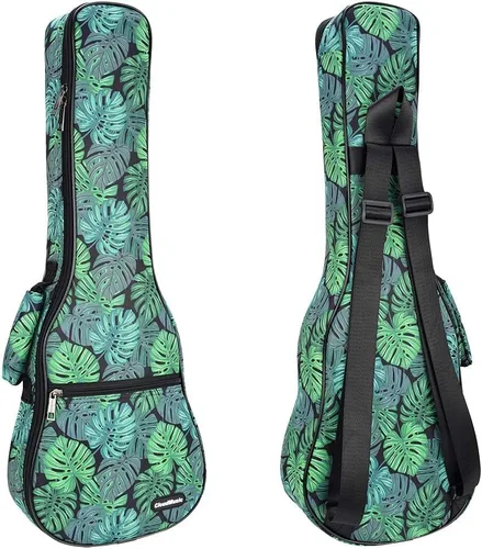 Miniatura 12 de CLOUDMUSIC Estuche para ukelele Bolsa de concierto Mochila acolchada para soprano 21 pulgadas (Soprano, Negro)