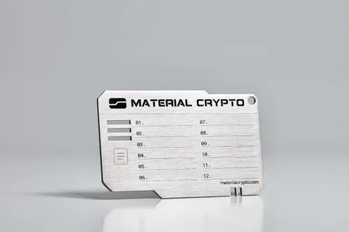 Miniatura 2 de Material Crypto DIY - Almacenamiento de semillas criptográficas Cartera de criptomoneda de acero indestructible Compatible con Seed Phrase