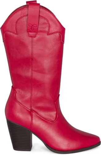Miniatura 2 de ONYX - Botas de tacón alto para mujer, con tacón apilado, punta puntiaguda, media pantorrilla