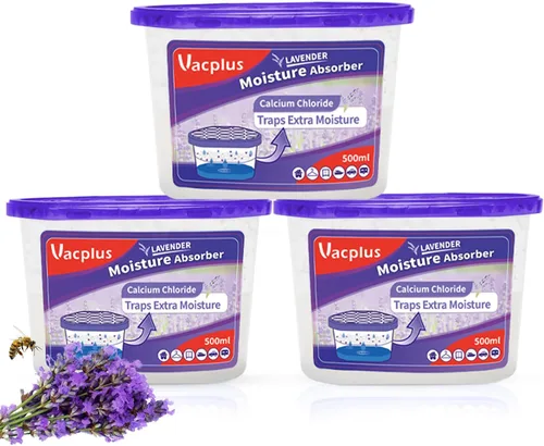 Miniatura 2 de Vacplus Absorbentes de humedad - Deshumidificadores para armario, cajas eficientes absorbentes de humedad que recogen el exceso de humedad