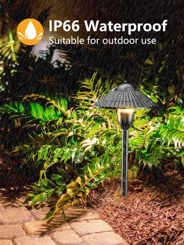 Miniatura 2 de ZUCKEO Luces LED de camino de iluminación de paisaje de bajo voltaje, luces de camino de paisaje de 5 W, 3000 K, blanco cálido, 12-24 V, luz