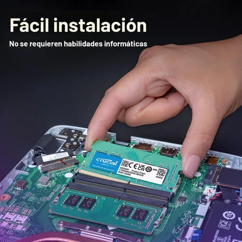 Miniatura 5 de Crucial Memoria RAM DDR4 de 8 GB 3200 MHz (PC4-25600), reducible a 2933/2666 MHz, memoria para portátil, SODIMM 260 pines CL22, compatible con Intel