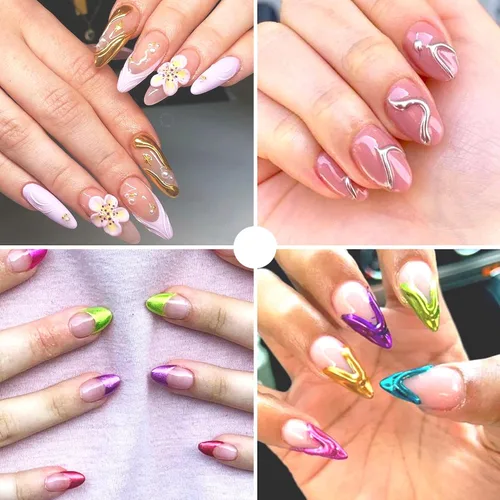 Miniatura 4 de Polvo de uñas cromado, 12 colores, polvo cromado metálico para uñas, efecto espejo, rojo neón, verde, azul, morado, cromo, pigmento extra fino