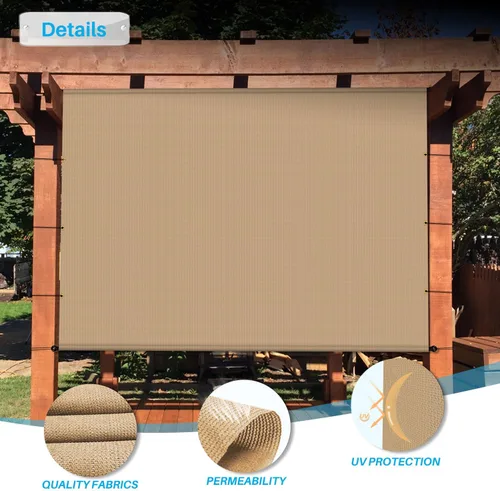 Miniatura 3 de Patio Paradise - Toldo de repuesto para pérgola de 7 x 17 pies, con ojales y varillas pesadas, para exteriores, bloqueo UV, para glorieta, patio