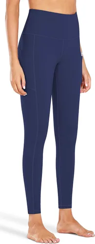 Miniatura 2 de Fengbay Pantalones de yoga de cintura alta, pantalones de yoga con bolsillo, control de abdomen, entrenamiento, correr, leggings de yoga elásticos
