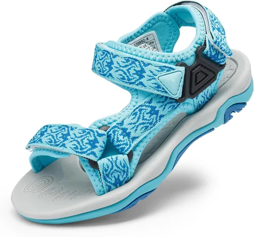 DREAM PAIRS Sandalias de verano para niños, ligeras y ajustables (para niños y niñas, grandes y pequeños).