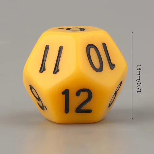 Miniatura 3 de Juego de 10 dados poliédricos de escultura D12 de acrílico de 12 caras para fiesta de club, familia, juego de mesa