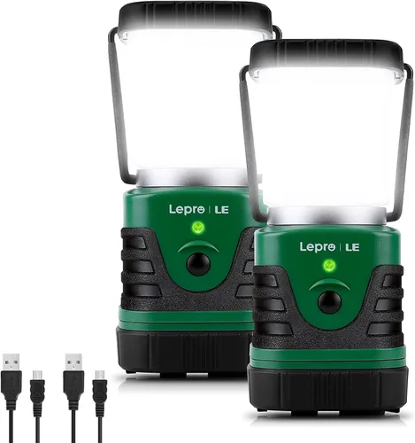 Miniatura 10 de LE farol led portátil para camping de 500 lúmenes, 3 modos, a batería, lámpara impermeable IPX4 para senderismo, pesca, para interiores, exteriores