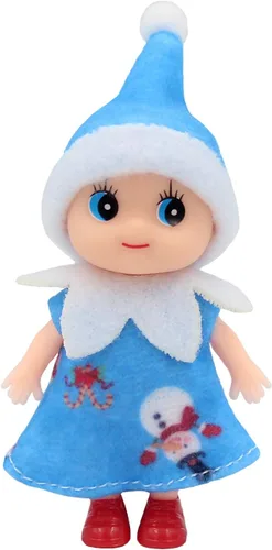 Miniatura 8 de WULEEUPER - Muñecas pequeñas de elfo bebé Decoración navideña de elfo en miniatura Regalo para recién nacido Muñecas de bebé para niña y niño