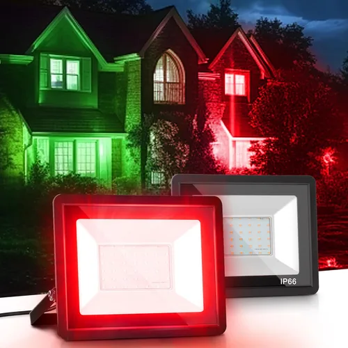 Miniatura 14 de L LOHAS LED Luz de Inundación LED RGB para Exteriores, 25W Luces de Fiesta DIY que Cambian de Color con Control Remoto, Luz de Patio