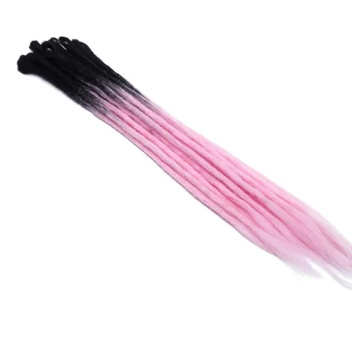 Miniatura 3 de Extensión de rastas de 24 pulgadas, color degradado para hip-hop, sintéticas, resistentes al calor, extensiones de rastas de terror reggae, Bleach