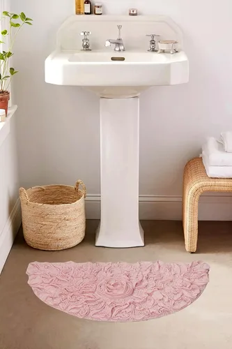 Miniatura 43 de Home Weavers Bell Flower Collection - Tapetes de baño copetudos 100 % algodón, extrasuaves y absorbentes, antideslizantes, lavables a máquina, lino