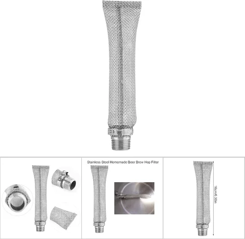 Miniatura 5 de Filtro de cerveza de acero inoxidable, pantalla de hervir puré y atún, herramienta de filtro de cerveza Brew Hop para cerveza casera hervidor