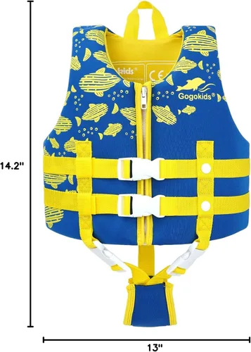 Miniatura 8 de Gogokids Chaleco de natación para niños, flotadores para bebés – Chaleco de flotabilidad para niños y niñas para piscina y playa, para niños de 2 a