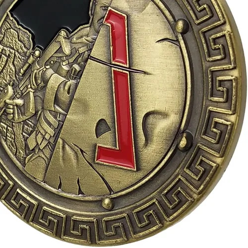 Miniatura 5 de Moneda de desafío militar Spartan Warrior Ethos (amzag715)